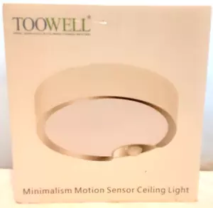 Toowell Minimalism Motion Sensor Ceiling Light 6000K Daylight 3000K Warm White - Picture 1 of 8