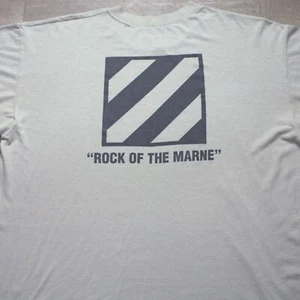 Vintage Duke Rock Of The Marines T Shirt 3ID Men's Size XL Green 80s Made In USA - Picture 1 of 8
