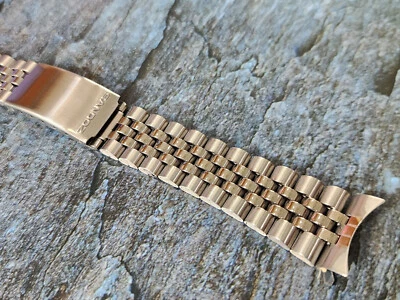 PULSERA PARA SANDOZ JUBILEE 20MM VINTAGE COLOR PLATA CURVAS PIEZAS FINALES APTAS PARA BUCEADOR Foto 1 de 4