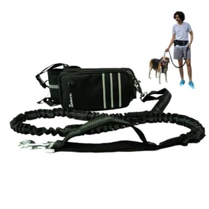 Hands Free Dog Leash Waist Belt Dog Running Walking Leash Adjustable Strap - Picture 1 of 6