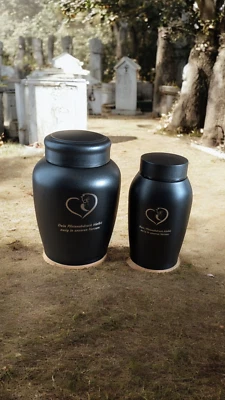 Tierurne mit Katze und Herz | kleine Version - Bild 1 von 3