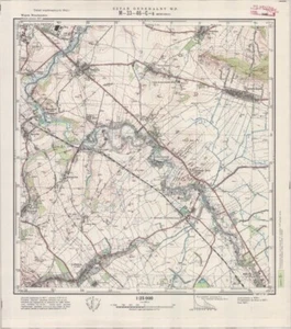 Vintage 1957 Polish General Staff Topographic map – MOSCISKO 1:25 000 - Picture 1 of 5