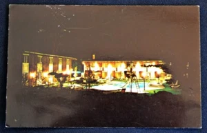 Postal de colección Paradise Motor Inn at Night Bennington Vermont PC Años 60 Guarnición - Imagen 1 de 1
