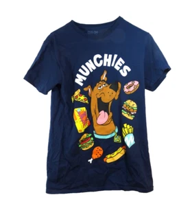 T-shirt Scooby-Doo Munchies grafica manica corta snack uomo adulto piccola blu - Foto 1 di 4