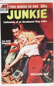 Póster de impresión de portada de libro de ficción pulpa Junkie 11x17 arte de pared confesiones ACE - Imagen 1 de 1