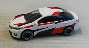 Majorette Toyota Racing Corolla Altis weiß/schwarz/rot Auto Car white/black/red - Picture 1 of 4