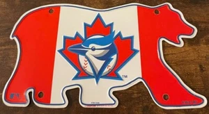 Canada Bear Shaped Booster License Plate Toronto Blue Jays Maple Leaf - Picture 1 of 1