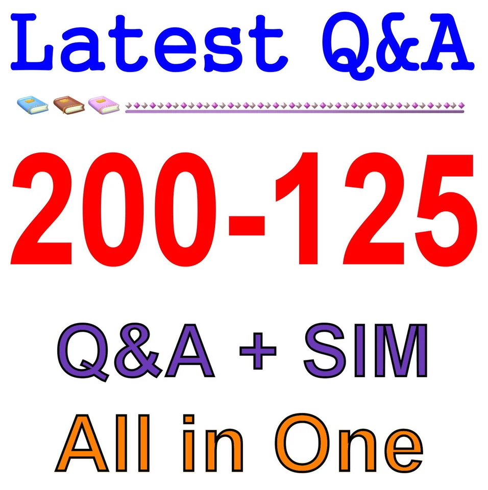 New Cisco Best Exam Practice Material for 200-125 Exam Q&A+SIM - Image 1 of 1