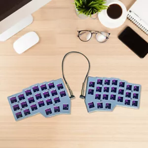 Tastiera Split Wired Ergonomics Keyboard Hot Swap Supporto QMK/VIAL per PC Gamer - Bild 1 von 19