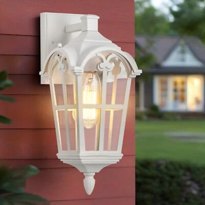 Outdoor Porch Light Fixtures Wall Mount Front Outdoor Light White - Image 1 of 4