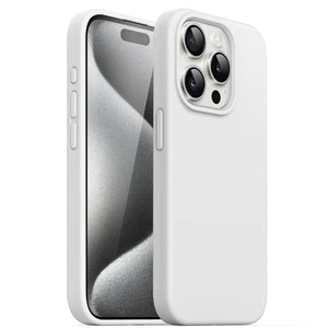 JETech Silikonhülle für iPhone 15 Pro 6,1" - Weiß, Schutz Case - Zdjęcie 1 z 5