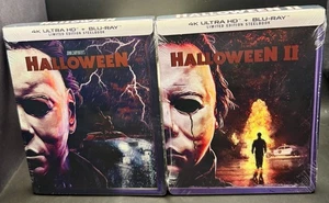HALLOWEEN I&II SCREAM FACTORY US EXCLUSIVE 4K UHD BLU-RAY STEELBOOK *NEW&SEALED* - Foto 1 di 20