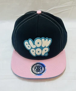 Nuevo Brisco Brands Dijes Blow Pop Sucker Rosa Negro Ajustable Snapback Gorra Sombrero - Imagen 1 de 4