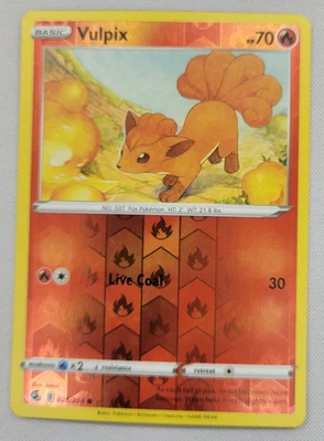 Vulpix 028/264 Pokemon SwSh08: Fusion Strike Reverse Holo Foil LP - Image 1 of 4