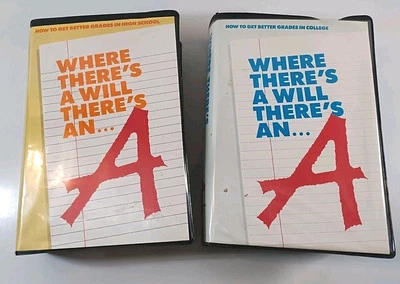 2 Where There's A Will There's An A: Get Better Grades High School & College VHS - Image 1 of 4