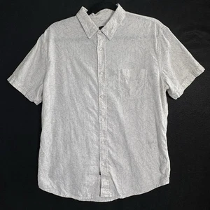 RAILS Men Carson Shirt Button Front Short Sleeves Sz L Beige Jungle Jam 27-4 - Picture 1 of 9