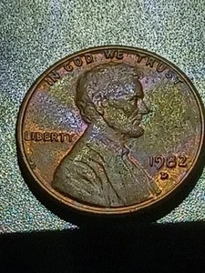 Penny Errores 1982D 3,1 gramos doble estampado buen estado - Imagen 1 de 11
