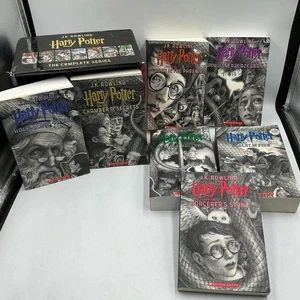 Harry Potter Complete 7 Book Box Set J.K. Rowling Scholastic Paperback Series - Picture 1 of 17
