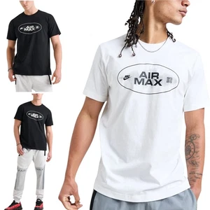 Nike Mens T Shirt Air Max Pullover Crew Neck Summer Sport Holiday Cotton New - Picture 1 of 26