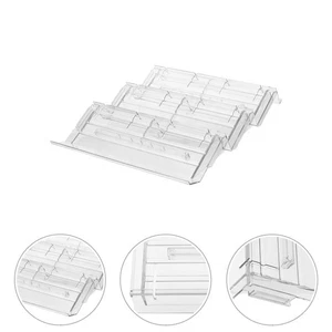 Plastic Clear Display Riser For Supermarket Refrigerated Counters 3 Layered - Picture 1 of 9