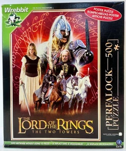 Wrebbit Perfalock puzzle 500 pezzi puzzle IL SIGNORE DEGLI ANELLI Rohan 2002 COMPLETO - Foto 1 di 2
