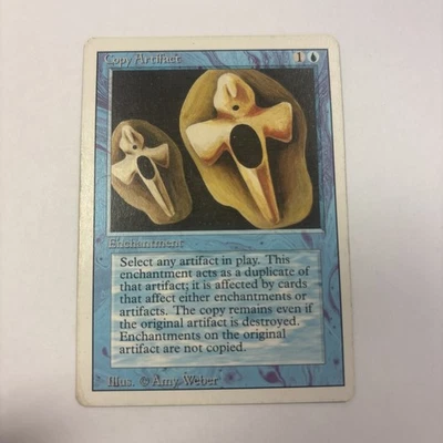 Copy Artifact MP Revised MTG Blue Enchantment English Regular White Border - Image 1 of 4