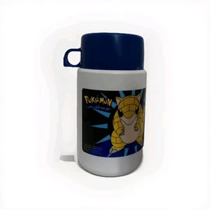 Termo plástico vintage 1999 Pokemon Sandshrew Nintendo azul blanco completo - Imagen 1 de 6