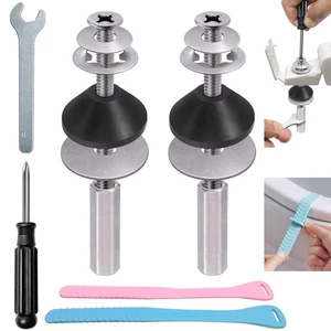Toilet Seat Screws Replacement Kit Toilet Seat Bolts Replacement Kit Heavy Du. - Picture 1 of 6