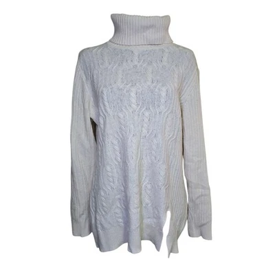 Suéter Pendleton cuello alto tejido marfil para mujer talla pequeña XL lana/cachemira Foto 1 de 4