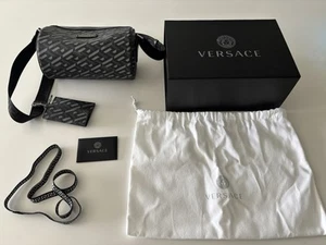 Versace Le Greca Signature Leather Crossbody Bag - With Box and Dust Bag - Picture 1 of 17