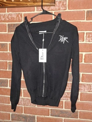Suéter Christian Dior negro con cremallera Foto 1 de 3