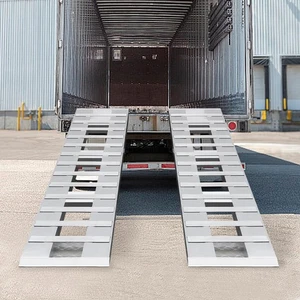 2pcs Aluminum Trailer Ramps Loading Ramps Truck Car Auto Trailer Ramps - Picture 1 of 21