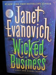 Wicked Business Novel Janet Evanovich Hard Cover Book First Edition Stickers - Picture 1 of 5