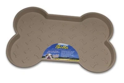 Loving Pets Bella Spill-Proof Pet Mat for Dogs, Small, Tan - Image 1 of 2