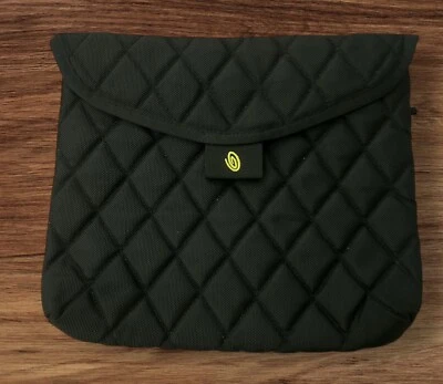 Funda acolchada para computadora portátil Timbuk2 negra bolsa de pana 13"x11.5" Foto 1 de 4