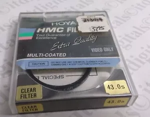 43mm Hoya Clear Multi-Coated MC Lens Filter Safety Protection Genuine 43 mm - Picture 1 of 3