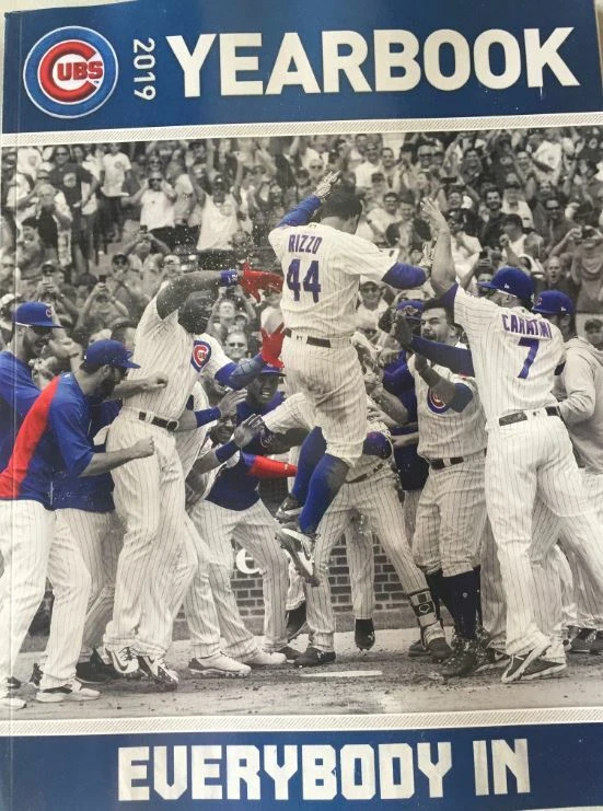 2019 CHICAGO CUBS YEARBOOK MLB PROGRAM WORLD SERIES 223 PAGES RIZZO BRYANT BANKS - Image 1 of 1