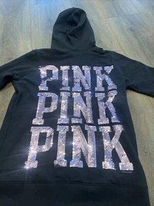 Victoria's Secret Pink Glitzer Reißverschluss Medium schwer zu finden!!! - Bild 1 von 5