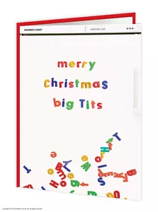 Brainbox Candy Unhöflich' Fröhliche Weihnachten große T TS 'Weihnachtskarte - Bild 1 von 1