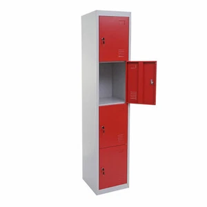 B-Ware Schließfach Preston T163, Schließfachschrank Spind Metall 180x38x45cm rot - Bild 1 von 6