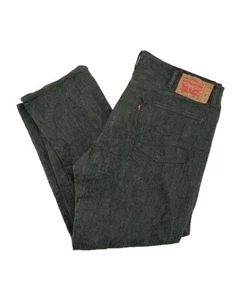 Levi's 501 Jeans weiß Eiche Kegel Denim grün gerade Knopfleiste Herren 44 x 29,5 - Bild 1 von 24