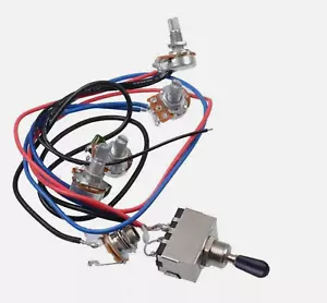 New Kit Con 2V2T + Uscita - Cablaggio Kit - Asse Corto - Chitarra I Paul & Sg - Foto 1 di 5