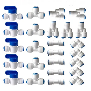 1/4" 3/8" 10 25 Stück Außendurchmesser Schnellkupplung Steck-RO Wasserschlauchverschraubung - Bild 1 von 7