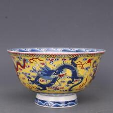 5-inch Bowl With Enamel Dragon Pattern, Qianlong, Qing Antique reproduction