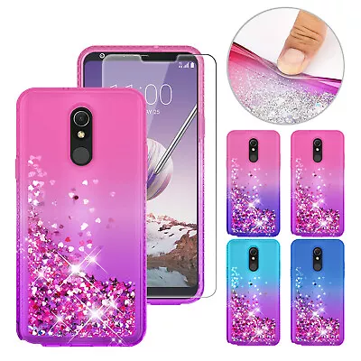 LG Stylo 5 / 5 Plus Liquid Dynamic Glitter Bling TPU Phone Case - Image 1 of 4