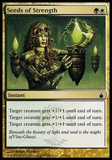 4x Seeds of Strength Ravnica MtG Magic Gold Common 4 x4 Card Cards