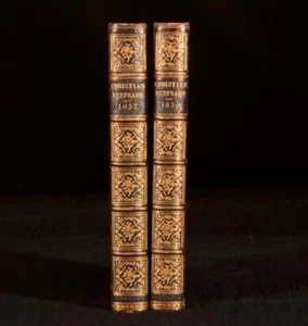 1837-38 2vol The Missionary Annual and Christian Keepsake Illustrated Ellis - Picture 1 of 8