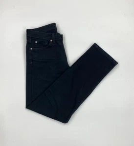 Jeans Uomo Nero 7 For All Mankind W30 L30 Slimmy Slim Fit Elasticizzato Denim B - Foto 1 di 16