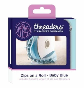 Einfädler Reißverschlüsse auf Rolle - Babyblau NEU. - Bild 1 von 3