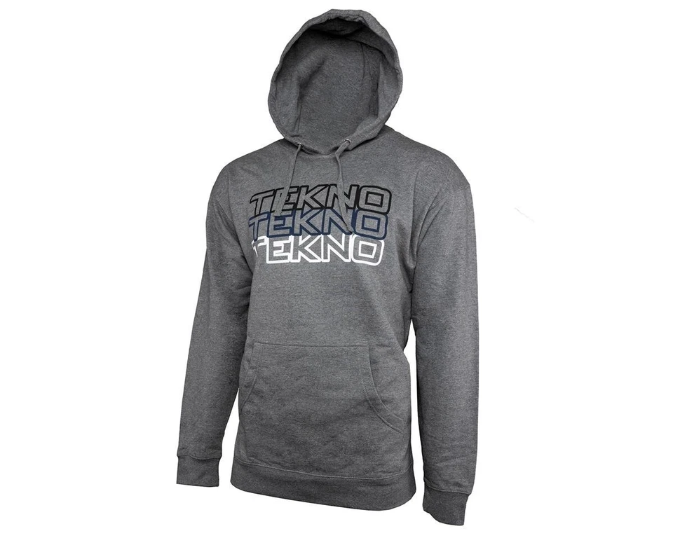 Sudadera con capucha Tekno RC (logotipo apilado gris) grande TKRHOODIE06L Foto 1 de 1
